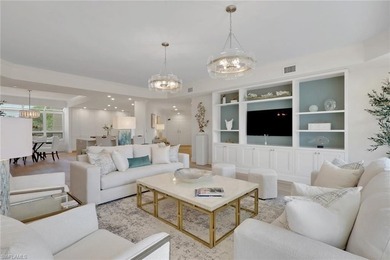 Welcome to this gracious, fully reimagined 2-bedroom plus 2 on Club at Pelican Bay Golf Course in Florida - for sale on GolfHomes.com, golf home, golf lot