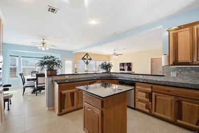 Spacious 5-bedroom, 3.5-bath, 2-story brick home on a large on Bailey Ranch Golf Club in Oklahoma - for sale on GolfHomes.com, golf home, golf lot