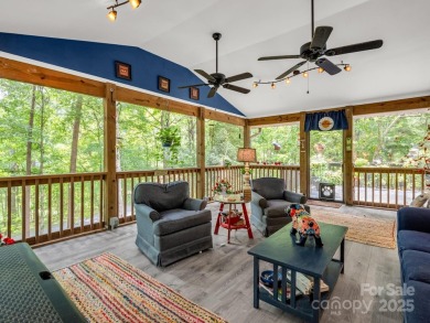Move-in ready w/many updates, low maintenance yard & seasonal on Rumbling Bald Resort on Lake Lure in North Carolina - for sale on GolfHomes.com, golf home, golf lot