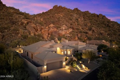 Experience an updated retreat nestled high up the South Face of on Troon Country Club in Arizona - for sale on GolfHomes.com, golf home, golf lot