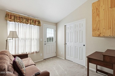 Located behind the guarded entrance of Pueblo El Mirage RV on Pueblo Golf Course in Arizona - for sale on GolfHomes.com, golf home, golf lot