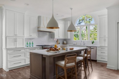Meticulously maintained, this stately brick home sits on the 8th on Prestonwood Country Club  in North Carolina - for sale on GolfHomes.com, golf home, golf lot