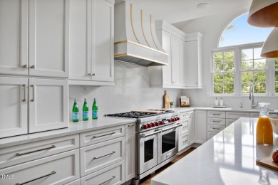 Meticulously maintained, this stately brick home sits on the 8th on Prestonwood Country Club  in North Carolina - for sale on GolfHomes.com, golf home, golf lot