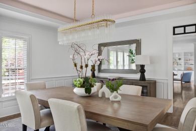Meticulously maintained, this stately brick home sits on the 8th on Prestonwood Country Club  in North Carolina - for sale on GolfHomes.com, golf home, golf lot