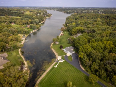 Stunning home on 352' of waterfront on beautiful Lake Carroll on Lake Carroll Golf Course in Illinois - for sale on GolfHomes.com, golf home, golf lot