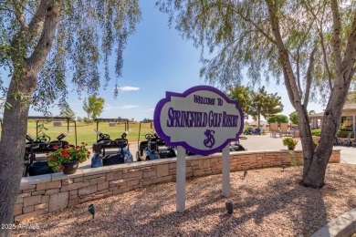 Immaculate 2 bed/2 bath furnished home w/full length covered on Springfield Golf Resort in Arizona - for sale on GolfHomes.com, golf home, golf lot