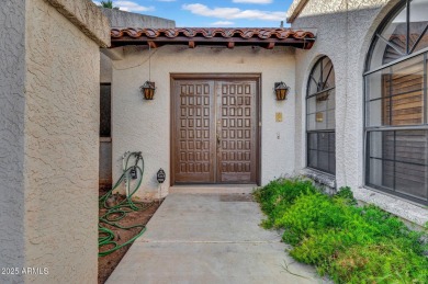 Located in a cozy 12-home community, this 3-bedroom, 2-bathroom on Mesa Country Club in Arizona - for sale on GolfHomes.com, golf home, golf lot