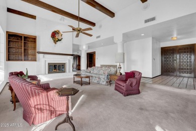 Located in a cozy 12-home community, this 3-bedroom, 2-bathroom on Mesa Country Club in Arizona - for sale on GolfHomes.com, golf home, golf lot