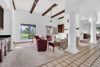 Located in a cozy 12-home community, this 3-bedroom, 2-bathroom on Mesa Country Club in Arizona - for sale on GolfHomes.com, golf home, golf lot