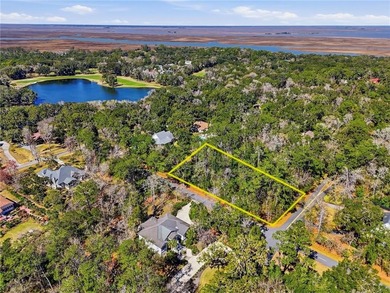 This impressive, one acre corner lot located in the desirable on The King and Prince Golf Course, Home of the Hampton Club in Georgia - for sale on GolfHomes.com, golf home, golf lot