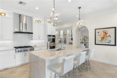Stunning lake and golf course views in prestigious Marsala on Tiburon Golf Club in Florida - for sale on GolfHomes.com, golf home, golf lot