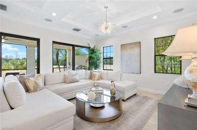 Stunning lake and golf course views in prestigious Marsala on Tiburon Golf Club in Florida - for sale on GolfHomes.com, golf home, golf lot