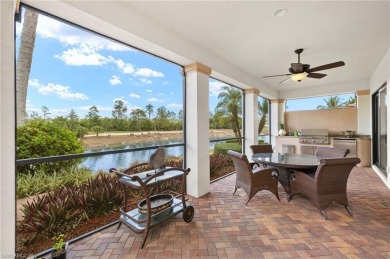 Stunning lake and golf course views in prestigious Marsala on Tiburon Golf Club in Florida - for sale on GolfHomes.com, golf home, golf lot