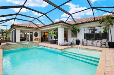 Stunning lake and golf course views in prestigious Marsala on Tiburon Golf Club in Florida - for sale on GolfHomes.com, golf home, golf lot