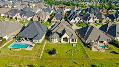 Perfectly positioned on the lush greenbelt backing up to over 20 on Lantana Golf Club in Texas - for sale on GolfHomes.com, golf home, golf lot