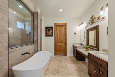 Stunning 2023 custom one-story home on a beautifully treed on Cedar Creek Country Club in Texas - for sale on GolfHomes.com, golf home, golf lot