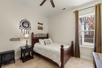 Stunning 2023 custom one-story home on a beautifully treed on Cedar Creek Country Club in Texas - for sale on GolfHomes.com, golf home, golf lot