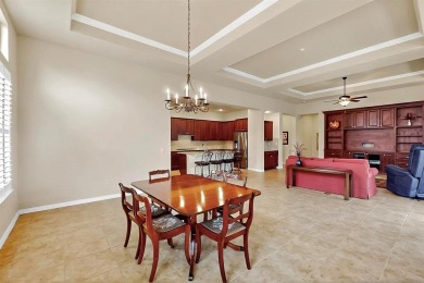 Beautifully positioned on a corner lot, this elegant Rialta home on Wildhorse Golf Club of Robson Ranch in Texas - for sale on GolfHomes.com, golf home, golf lot