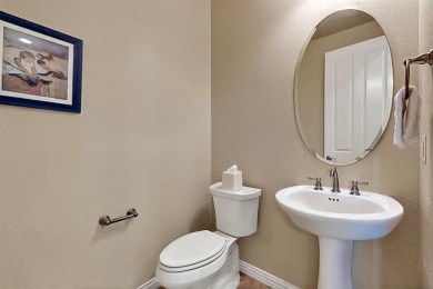 Beautifully positioned on a corner lot, this elegant Rialta home on Wildhorse Golf Club of Robson Ranch in Texas - for sale on GolfHomes.com, golf home, golf lot