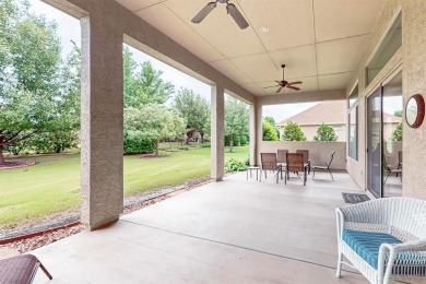 Beautifully positioned on a corner lot, this elegant Rialta home on Wildhorse Golf Club of Robson Ranch in Texas - for sale on GolfHomes.com, golf home, golf lot