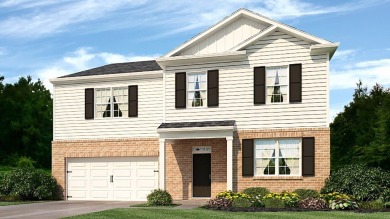 The 3,209 sq. ft. Halton plan is a two-story floorplan offered on Mirror Lake Golf Club in Georgia - for sale on GolfHomes.com, golf home, golf lot