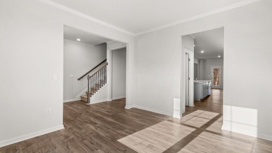 The 3,209 sq. ft. Halton plan is a two-story floorplan offered on Mirror Lake Golf Club in Georgia - for sale on GolfHomes.com, golf home, golf lot