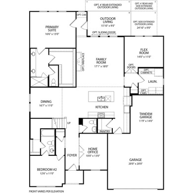 The Tate is an efficient four-bedroom home with a well-conceived on Georgetown Country Club in Texas - for sale on GolfHomes.com, golf home, golf lot
