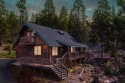 This quintessential log home is perched amongst granite rock for sale in Arnold California Calaveras County County on GolfHomes.com