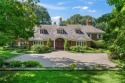 ROSLYN HARBOR; Timeless Brick Manor: Behind iron gates and a for sale in Roslyn Harbor New York Nassau County County on GolfHomes.com