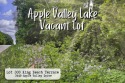 Pretty Apple Valley Lake lot on the EAST SIDE!! We just do not, Ohio