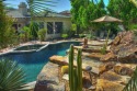 What a beautiful, well kept, lushly landscaped, West facing pool for sale in Rancho Mirage California Riverside County County on GolfHomes.com